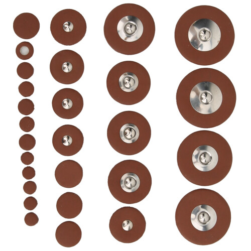 28pcs Multi Size Sax Leather Pads Replacement Set