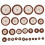 28pcs Multi Size Sax Leather Pads Replacement Set 7