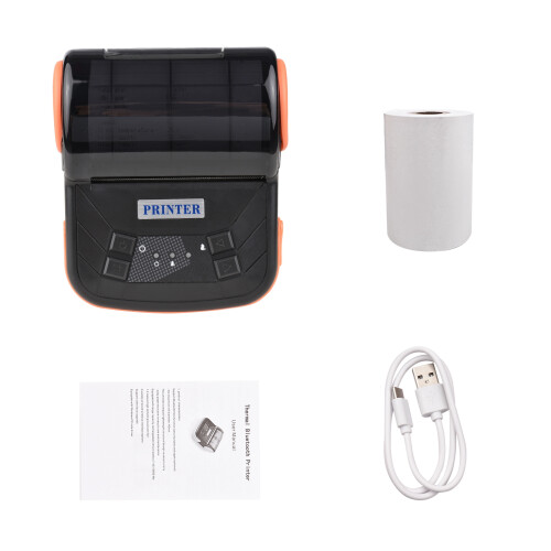 BT Thermal Receipt Printer 80mm Mobile Bill Printing for Android - Orange 2