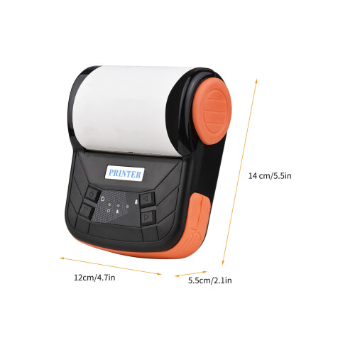 BT Thermal Receipt Printer 80mm Mobile Bill Printing for Android - Orange 1