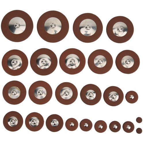 25pcs Multi Size Sax Leather Pads Replacement Set
