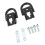 2pcs Car Tow Hooks Fl3z‑17a954‑c Chrome Plated 5