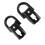 2pcs Car Tow Hooks Fl3z‑17a954‑c Chrome Plated 9