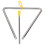 High Grade Musical Triangle 6in Steel Instrument 7