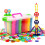 (500 Pcs)Schneeflocke Bausteine Lernspielzeug Kunststoffmaterialien Geschenke Kinder 7