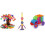 (500 Pcs)Schneeflocke Bausteine Lernspielzeug Kunststoffmaterialien Geschenke Kinder 4