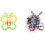 (500 Pcs)Schneeflocke Bausteine Lernspielzeug Kunststoffmaterialien Geschenke Kinder 3