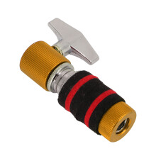 Fine Workmanship Metal Hi Hat Cymbal Clutch Yellow Jazz Drum Accessory