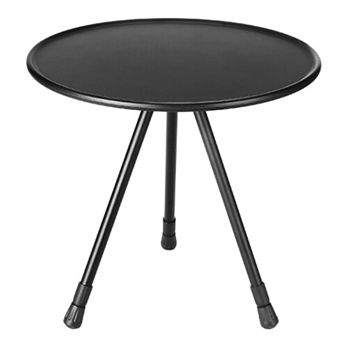 Schwarzer runder Klapptisch - ultraleichtes Aluminium 1