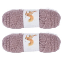 2pcs Crochet Yarn Cotton Medium Coarse for Gloves, Scarf, Sweater