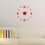 (Silver)Modern Diy Analog 3d Mirror Surface Large Number Wall Clock Sticker Home Decor 15
