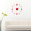 (Silver)Modern Diy Analog 3d Mirror Surface Large Number Wall Clock Sticker Home Decor 4