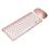 2.4G Wireless USB Keyboard Mouse Set Rose Gold Ergonomic and Mute 15