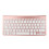 2.4G Wireless USB Keyboard Mouse Set Rose Gold Ergonomic and Mute 12