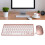 2.4G Wireless USB Keyboard Mouse Set Rose Gold Ergonomic and Mute 13