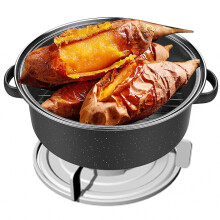 Black Speckled Enamel Roasting Pan 28cm for Baked & Roast Meals