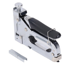 Manual Staple Gun 3-in-1 Alloy Steel 100pcs for Packaging & Decoration