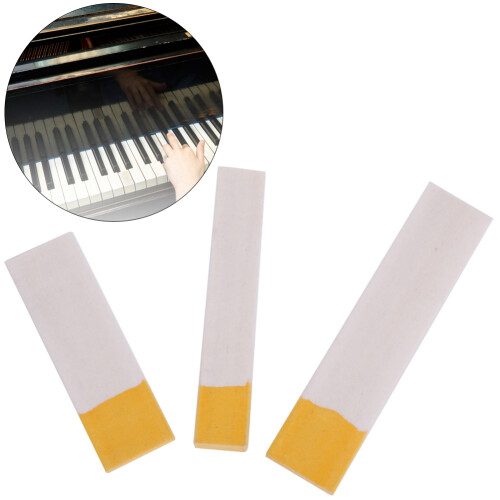 3 Pcs Felt Wedge Mute Orange White Piano Felt 2