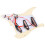 SSS29 Beige Plastic Electric Guitar Loaded 10
