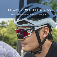 Fahrrad Fahrradfahrbrille Rückspiegel Miniportabel Helmhalterung Rückspiegel 360 Grad drehbar