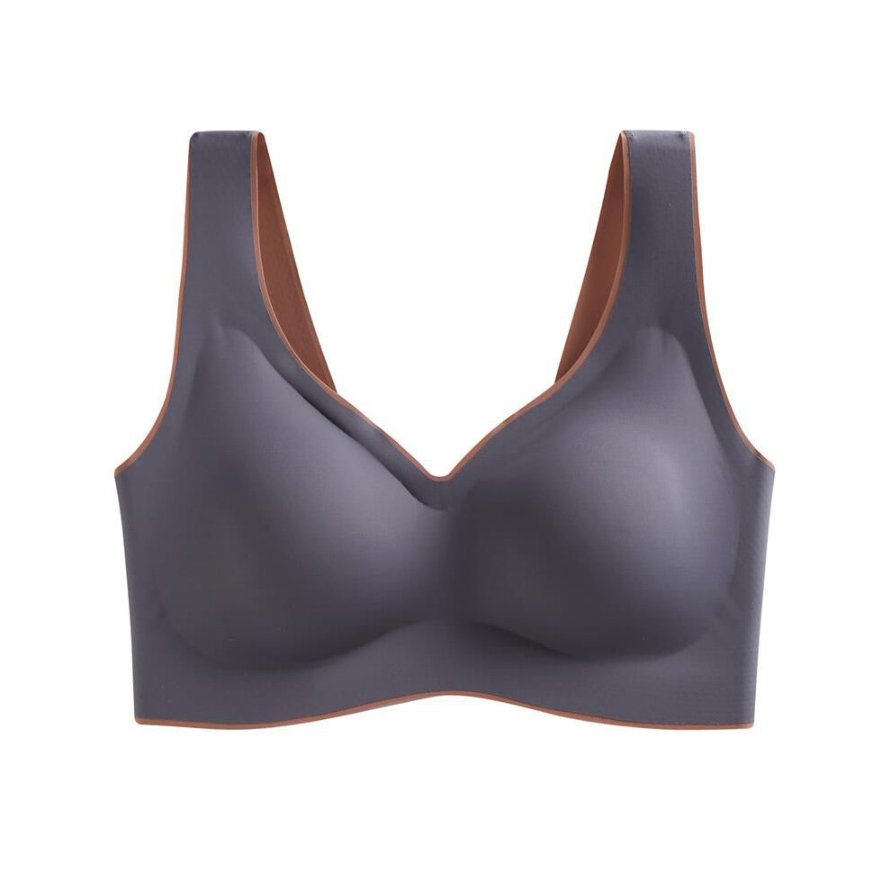 (Gray,M)Soutien gorge sport femme haut impact soutien gorge pushup crop top sexy beau dos yoga gilet
