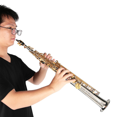Professional Brass Soprano Straight Saxophone 2