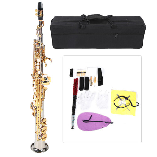 Professional Brass Soprano Straight Saxophone