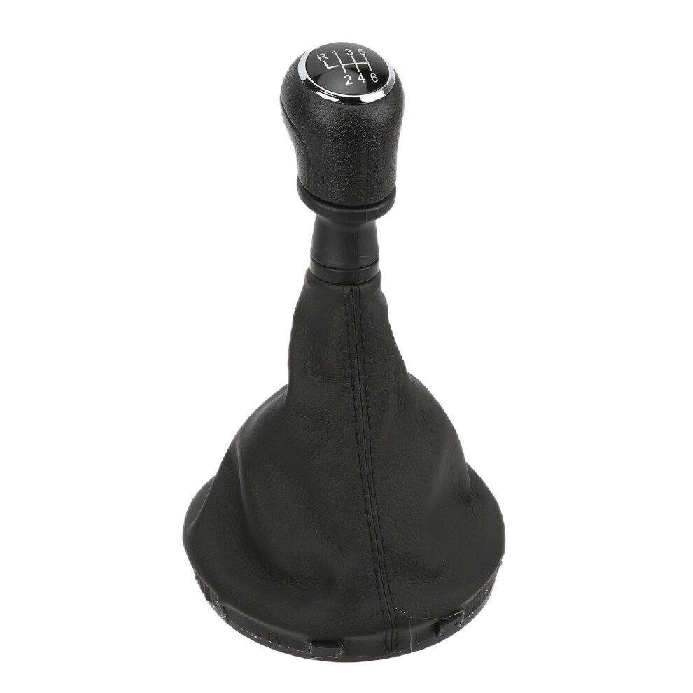 Car Gear Shift Knob Cover Pu Leather Black 9121376485121