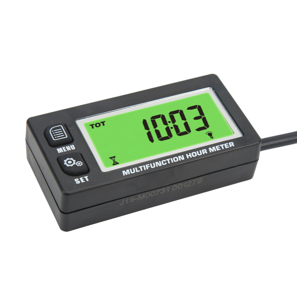 0-25,000 Rpm Digital Tachometer & Hour Meter Ip65 Waterproof 4041339997131