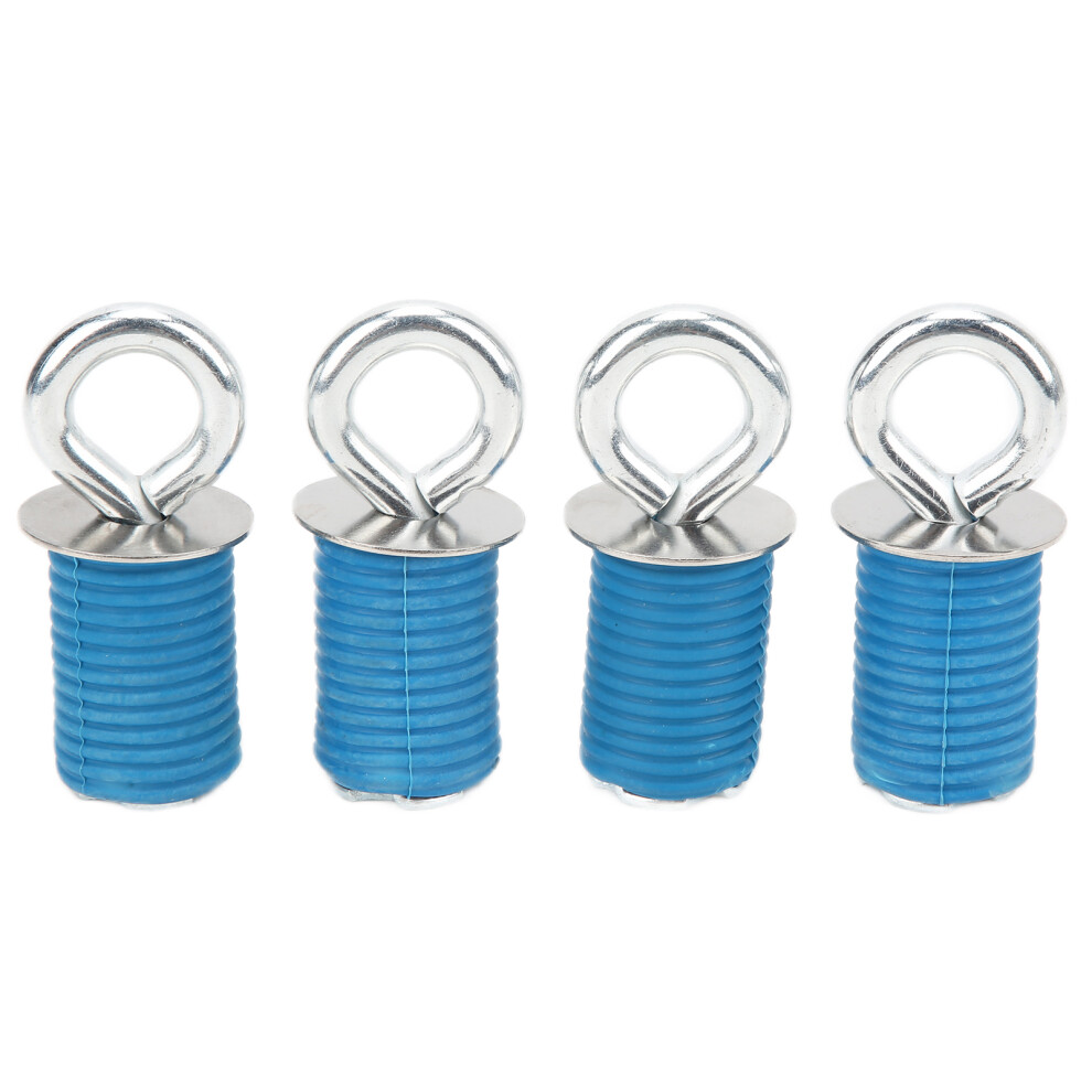 4Pcs 1In Atv Anchor Kit Rubber Stainless Steel 9121376485596