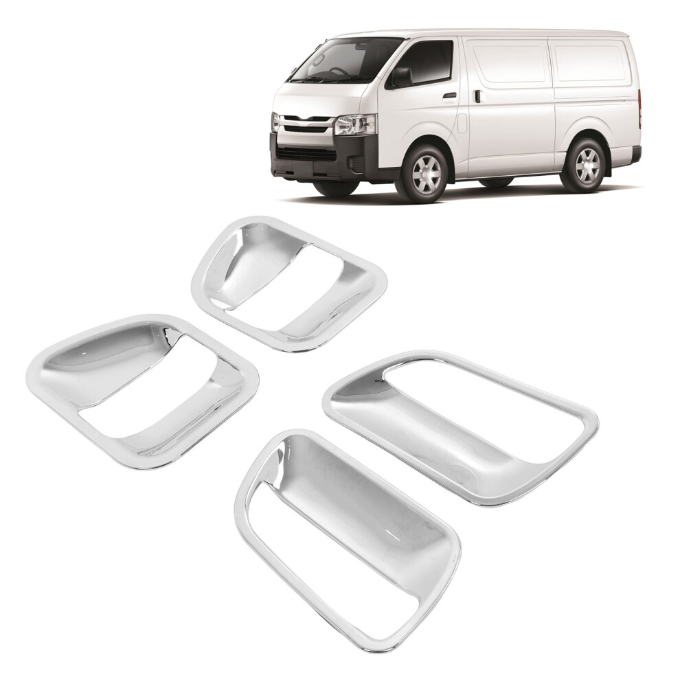 4Pcs Abs Chrome Exterior Door Handle Bowl Cover Kit For Hiace 2005-2015 4901339999248