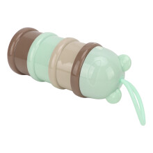 Baby Milk Powder Dispenser 3 Layers 150ml Stackable & Rotatable Light Blue