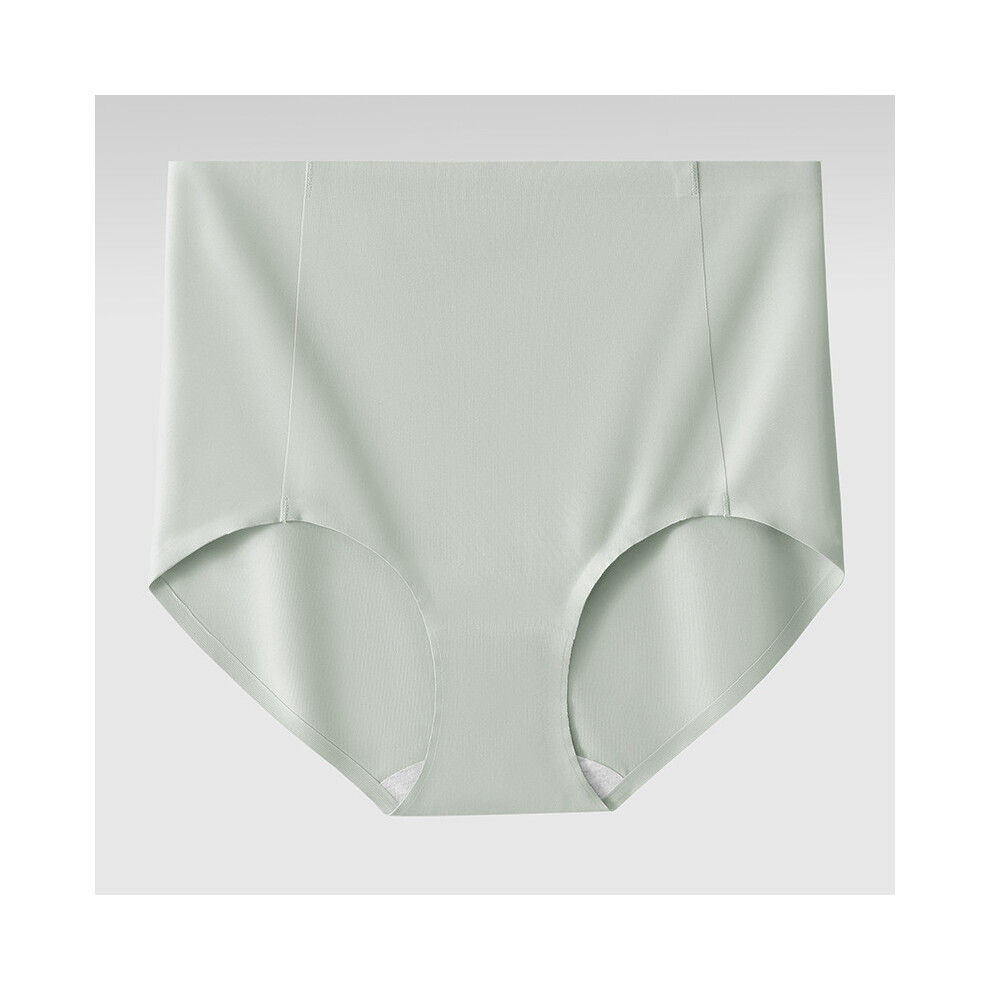 (Grass Green,Xl)Bragas De Moda De Seda De Hielo De Cintura Alta Para Mujer Con DiseñO Sin Costuras Y CóModo Control Abdominal Para Usar A-image