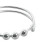 Fidget-Ring Offenes Design Verstellbar 17 mm Silber 7