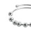 Fidget-Ring Offenes Design Verstellbar 17 mm Silber 3