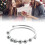 Fidget-Ring Offenes Design Verstellbar 17 mm Silber 10