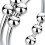 Fidget-Ring Offenes Design Verstellbar 17 mm Silber 9