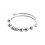 Fidget-Ring Offenes Design Verstellbar 17 mm Silber 8
