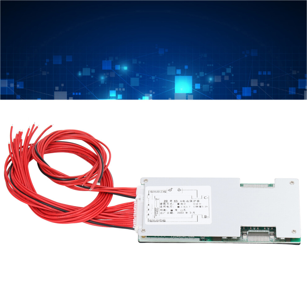 Lithium Battery Protection Board 20S For Overcurrent Short Circuit Overcharge 9441340002100