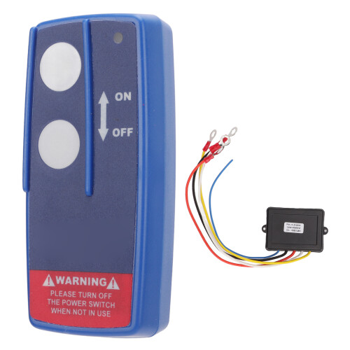 Universal Wireless Winch Remote Control Kit 434MHZ 75ft Blue
