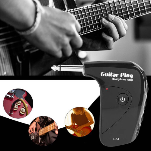 Mini Portable Guitar Plug Headphone Amplifier Amp 1