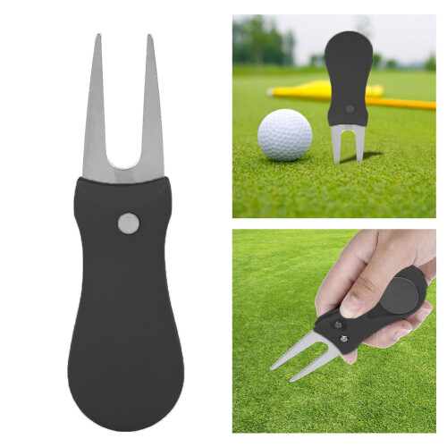 Portable Golf Green Divot Repair Tool Folding Ball 2