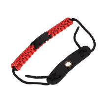 Nylon-Seilbogenarmband Verstellbares Bogenschießen Pfeilhandgelenkschlinge für Jagd und Zielschießen Rot