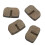4pcs Rear Disc Brake Pad Set Ceramics Replacement 3