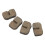 4pcs Rear Disc Brake Pad Set Ceramics Replacement 6