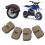 4pcs Rear Disc Brake Pad Set Ceramics Replacement 10