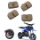 4pcs Rear Disc Brake Pad Set Ceramics Replacement 11