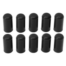 10 Stück 6mm Ansaugvakuum-Schlauchkappen aus Silikon, verschleißfest, flexibel, wasserdicht, für Autoansaugung, Endkappe, schwarz