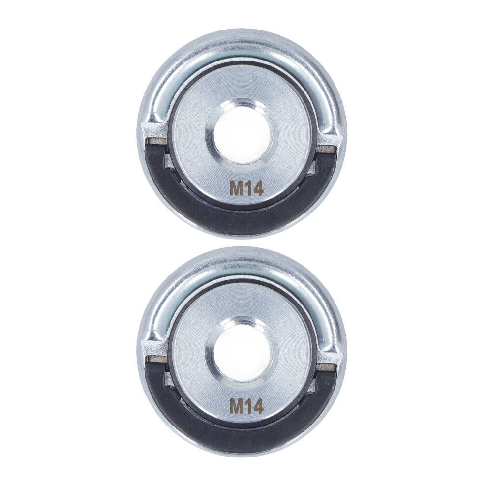 2Pcs Angle Grinder Flange Nut M14 Metal Self