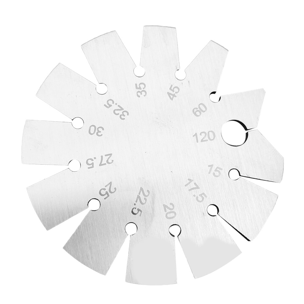 Angle Pattern Gauge Round Shape Bevel Angle Finder